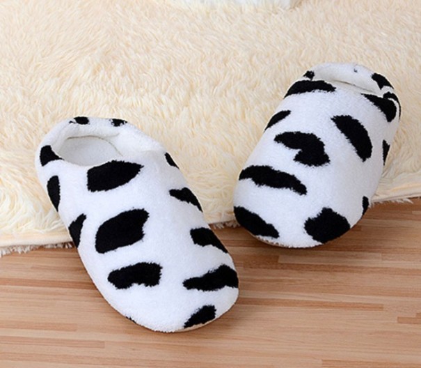 Zapatillas de mujer con estampado animal negro 38