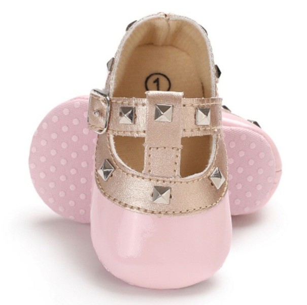 Zapatillas de niña Ella rosa 0-6 meses