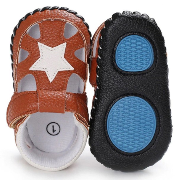 Zapatillas de niños marrón 12-18 meses