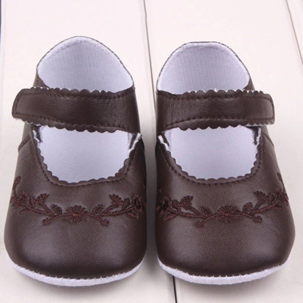 Zapatillas de piel niña Camila marrón 9-12 meses
