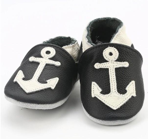 Zapatillas de piel para niños A480 0-6 meses A