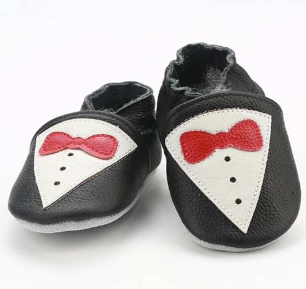 Zapatillas de piel para niños A480 12-18 meses E