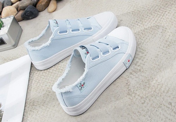 Zapatillas deportivas con velcro Katie para mujer J1788 azul claro 39