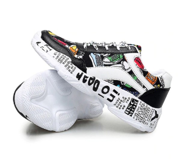 Zapatillas deportivas de mujer para exterior con estampado J1139 negro 38