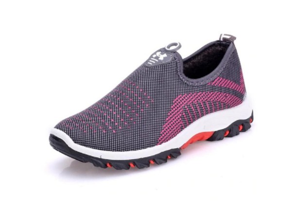 Zapatillas sin cordones para mujer gris 36