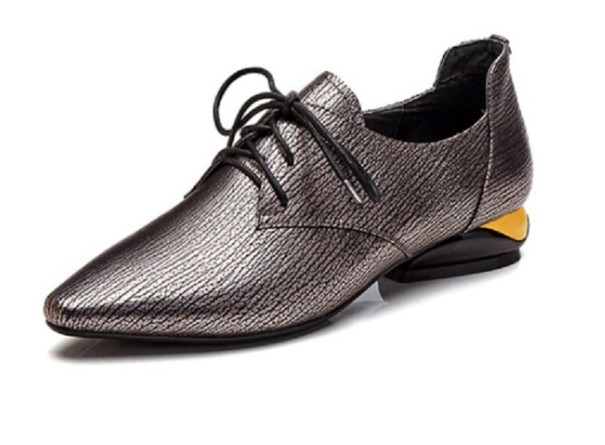 Zapatos bajos de mujer A1952 plateado 40,5