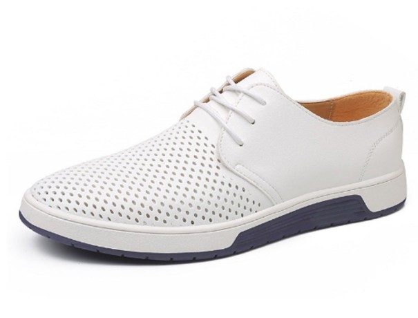 Zapatos bajos transpirables para hombre J2176 blanco 37