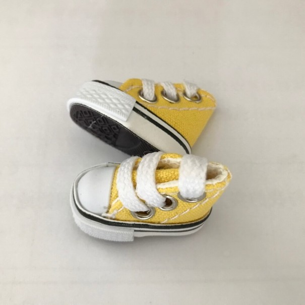 Zapatos con cordones para Barbie amarillo