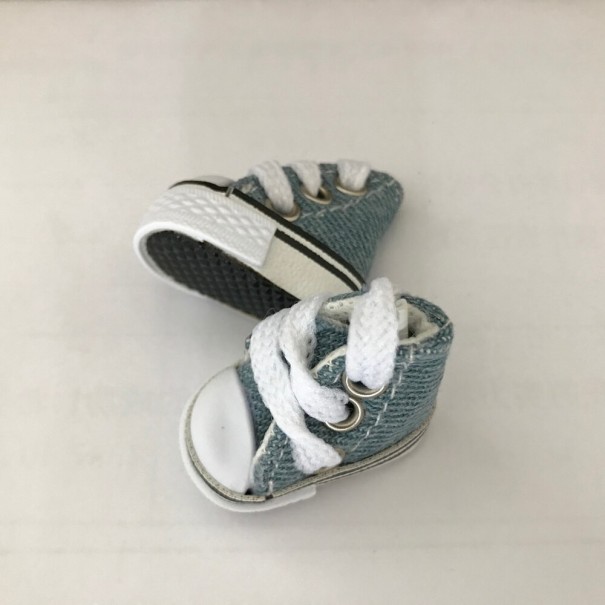 Zapatos con cordones para Barbie gris