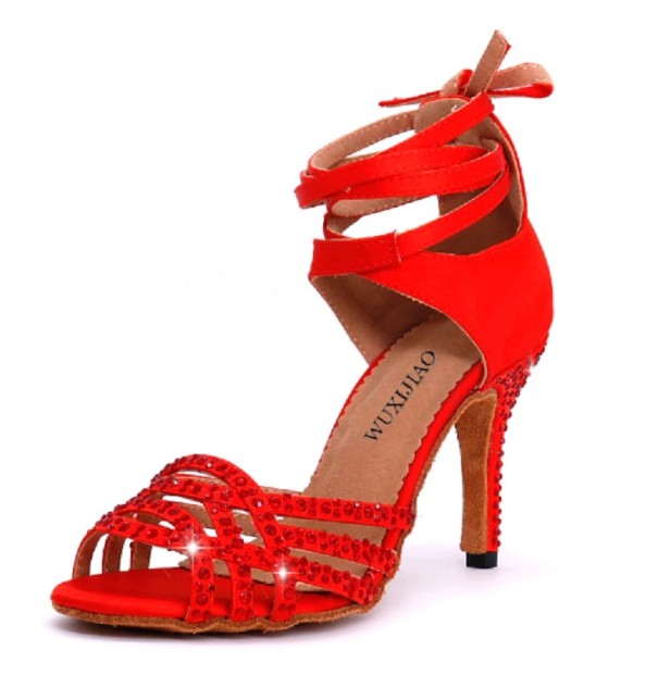 Zapatos de baile de mujer con pedrería 42 8,5 cm