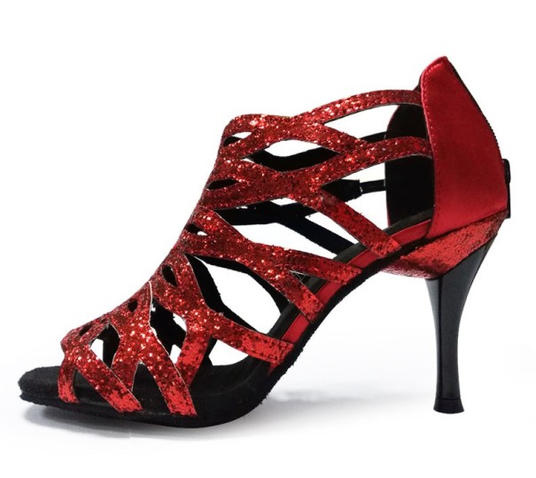 Zapatos de baile para mujer - Pumps A847 rojo 47