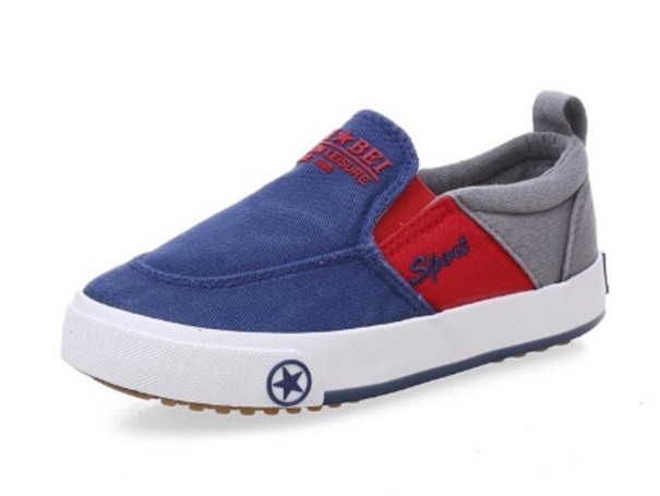 Zapatos de lona para niños azul 29,5