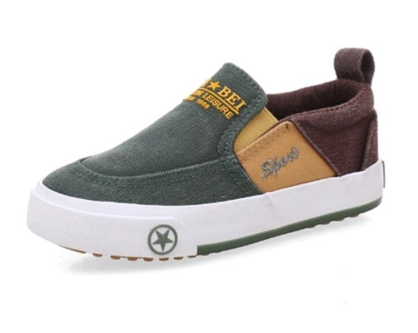 Zapatos de lona para niños verde 28
