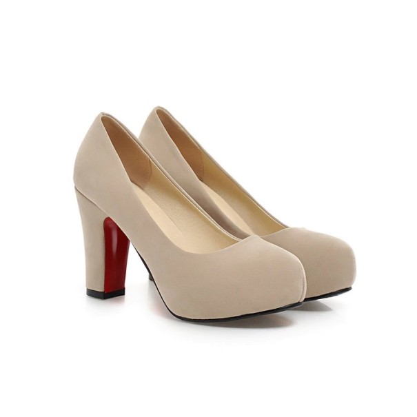 Zapatos de salón de ante para mujer Diana J825 albaricoque 39