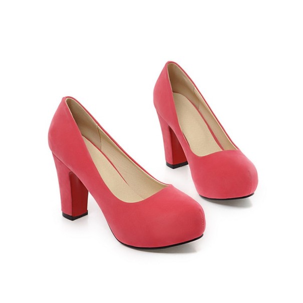 Zapatos de salón de ante para mujer Diana J825 rosa oscuro 35