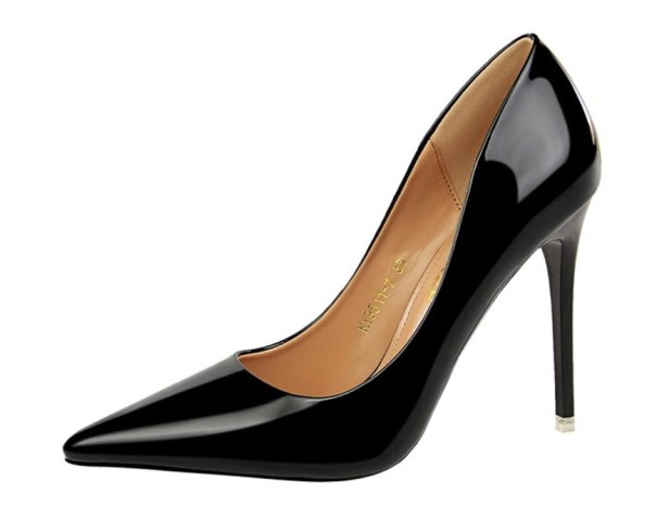 Zapatos de salón elegantes para mujer negro 37