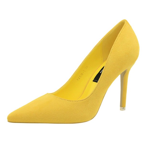Zapatos de salón para mujer A1414 amarillo 39