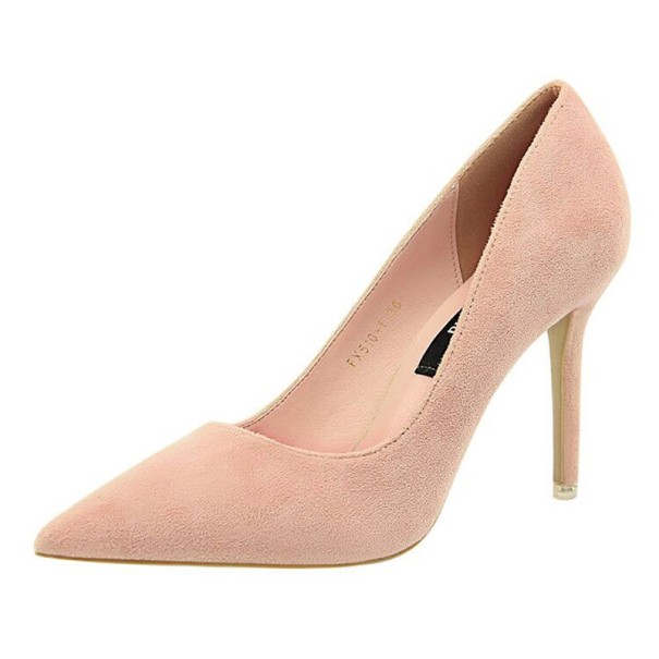 Zapatos de salón para mujer A1414 rosa claro 34