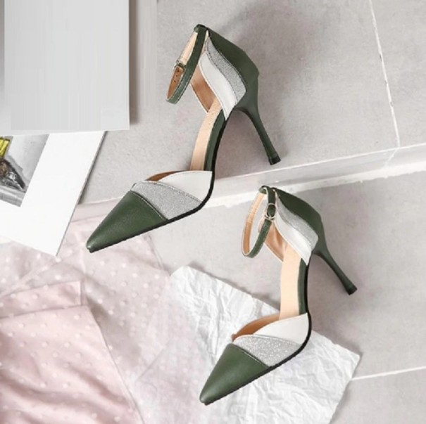 Zapatos de salón para mujer J1124 verde 36