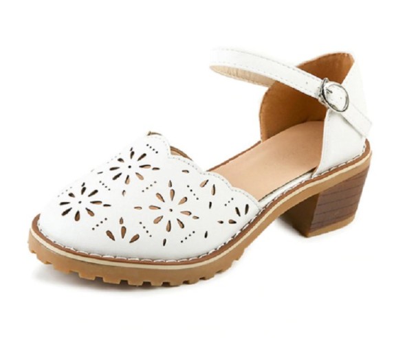 Zapatos de verano para mujer A539 blanco 36