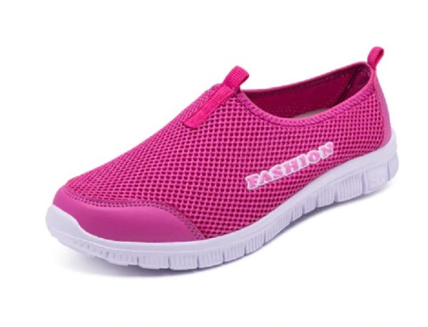 Zapatos de verano rosa oscuro 40