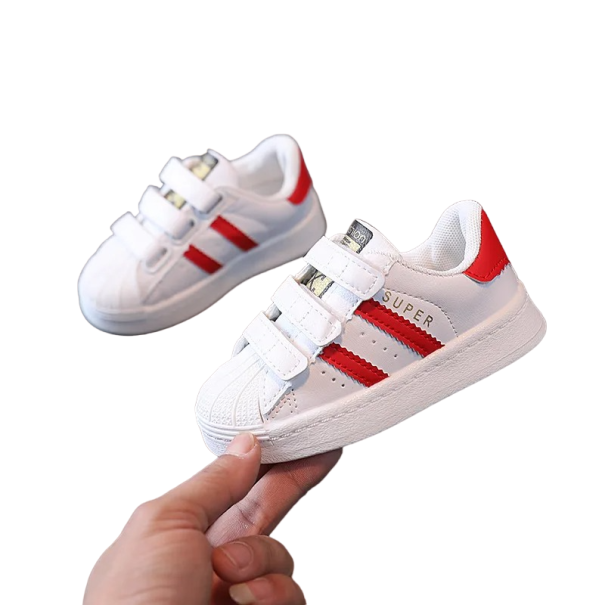 Zapatos para niños Zapatos antideslizantes para niños Zapatillas transpirables Zapatillas para niños pequeños UNISEX rojo 25