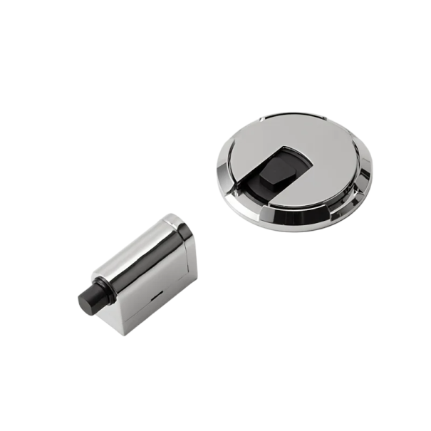 Zarážka dveří z leštěného kovu Moderní kovová zarážka pro ložnice a koupelny Elegantní design Blokace dveří Ochrana stěn stříbrná
