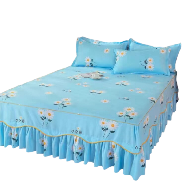 Zarzuć łóżko z poszewkami na poduszki 120 x 200 cm 5