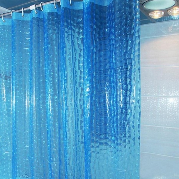 Zasłona prysznicowa C53 niebieski S
