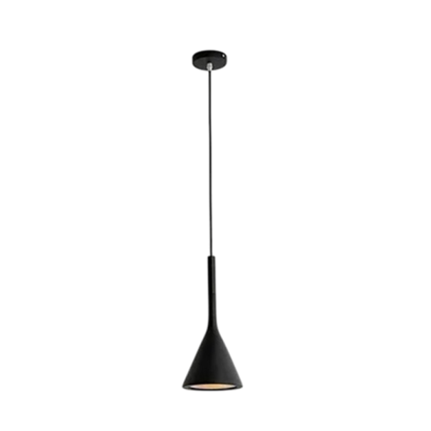 Závěsný LED lustr ve tvaru malého zvonu Moderní designové svítidlo Držák E27 Nastavitelný závěs Dekorativní interiérové osvětlení 90-260V černá