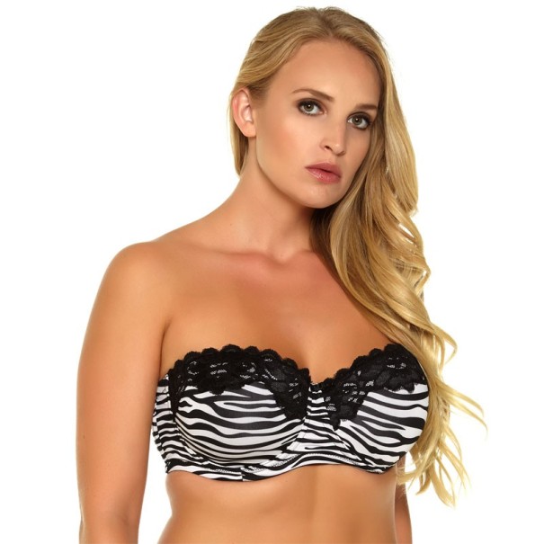 Zebra stil BH för större byst
