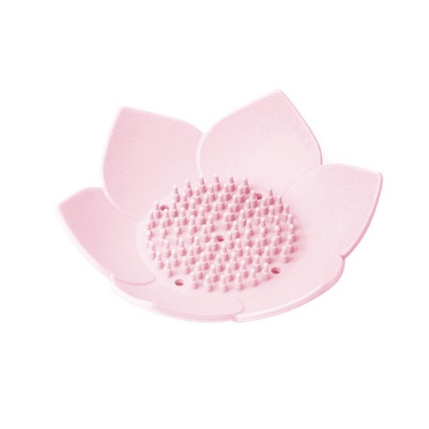 Zeephouder in de vorm van een bloem roze