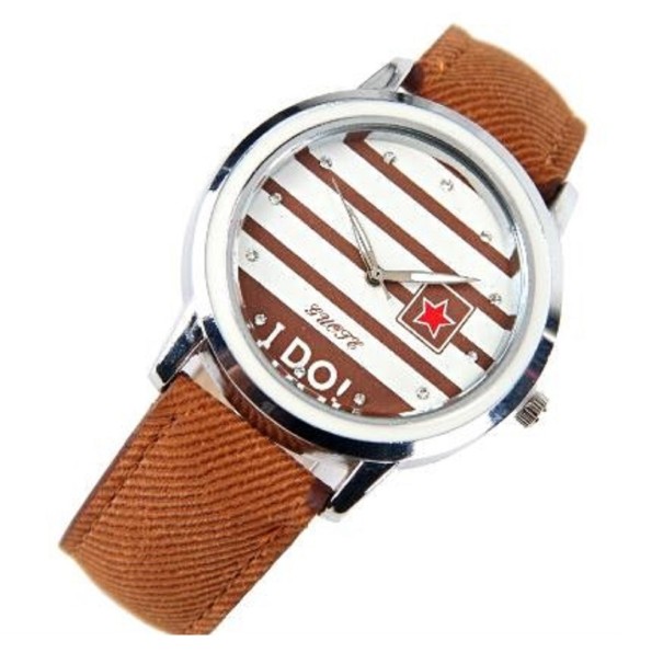 Zegarek damski E2665 brązowy