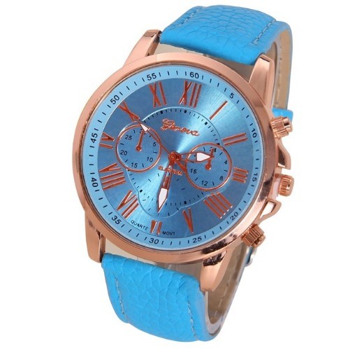 Zegarek damski w unikalnym stylu - niebieski 1