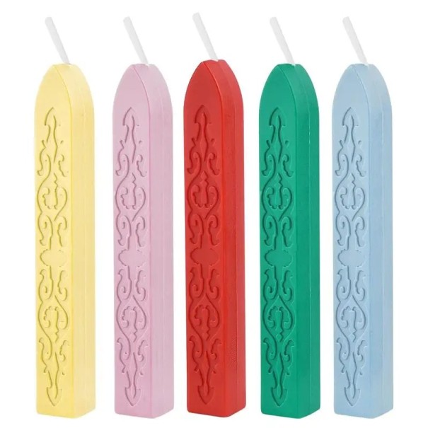 Zegellak met lont 5 stuks Gekleurde zegellak mix van kleuren 12