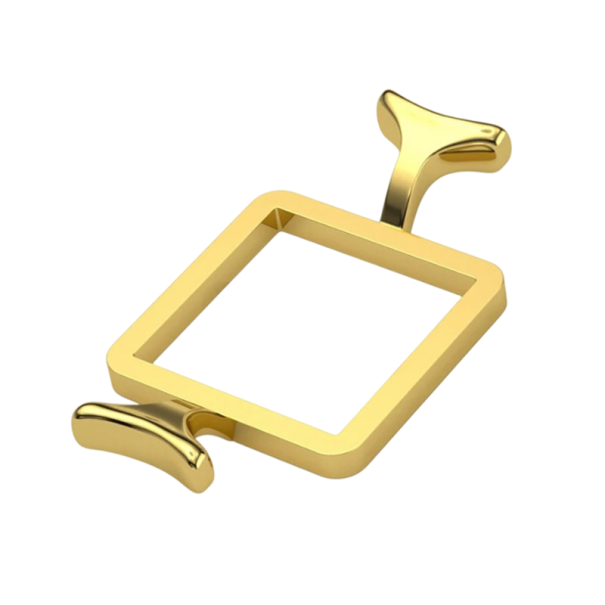 Zegelstempel 28 x 6 cm voor stempels van 2,5 cm Gouden messing zegelstempel voor het verzegelen van enveloppen en aankondigingen 1