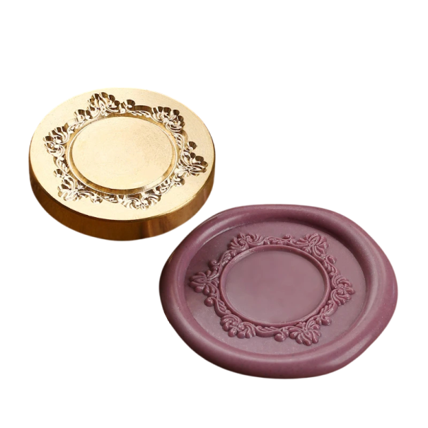 Zegelstempel 3 cm Ronde messing gouden kop Zegel voor enveloppen en decoraties voor waxzegelen van aankondigingen 1