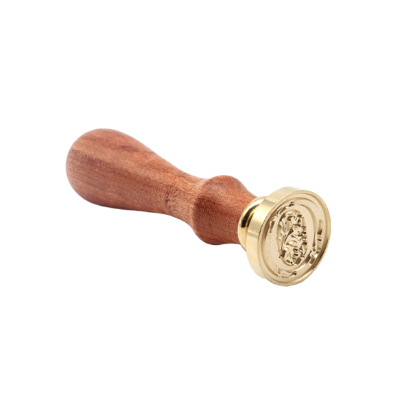 Zegelstempel met alfabetletters O