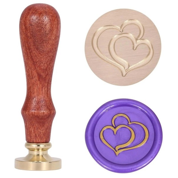 Zegelstempel Zegelstempel met patroon Zegelstempel met houten handvat 2
