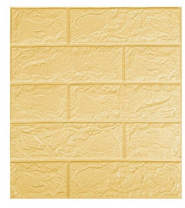 Zelfklevend behang voor de muur 35 x 38 cm beige