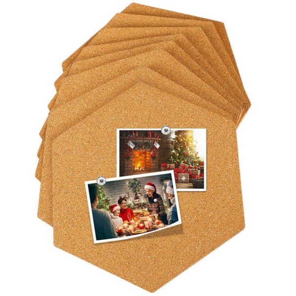 Zelfklevend houten prikbord 1