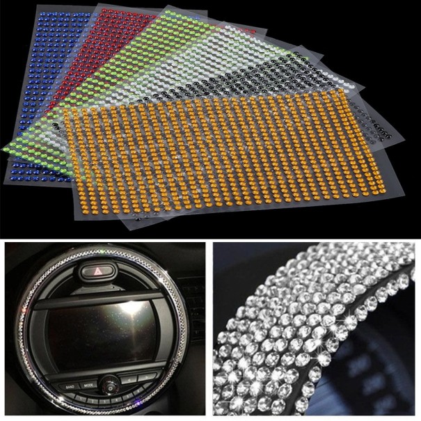 Zelfklevende decoratieve stenen voor het auto-interieur 775 stuks