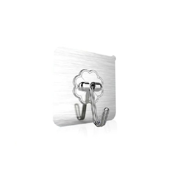 Zelfklevende haken 10 stuks zilver