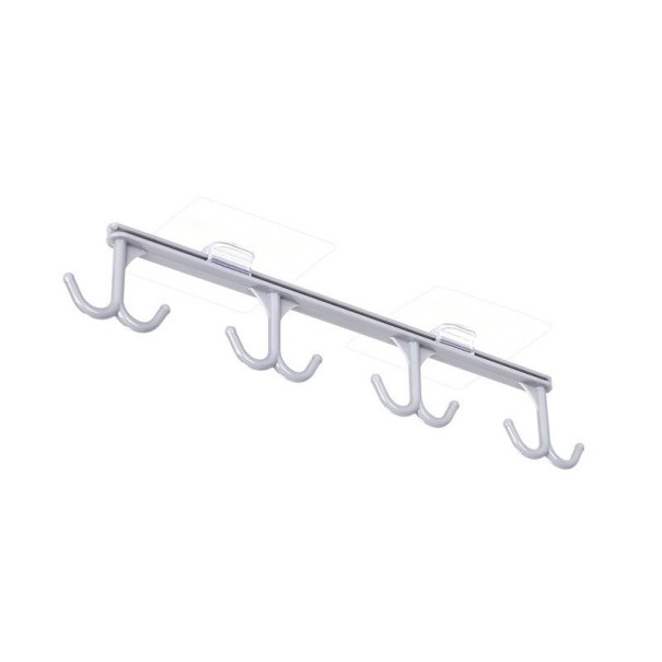Zelfklevende hanger van kunststof grijs