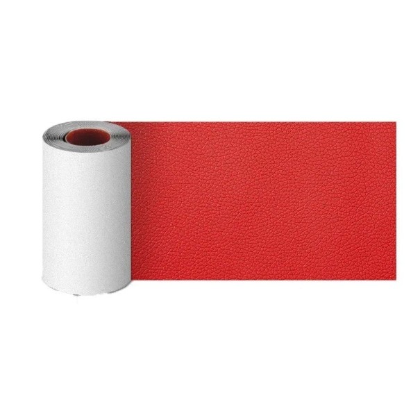 Zelfklevende reparatietape voor leer 7,6x152 cm Sterke tape voor het repareren van banken, autostoelen, handtassen en leren bekleding Waterdichte patch rood