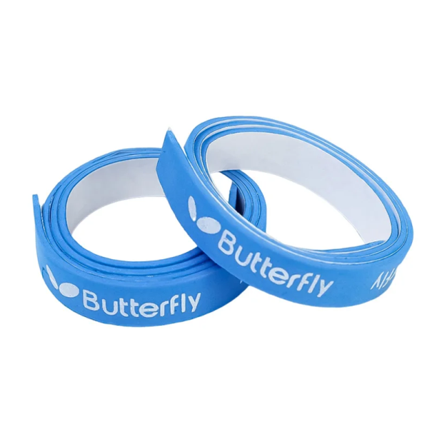 Zelfklevende strips voor de randen van tafeltennisbatjes 2 stuks 45 x 1 cm Beschermstrip voor pingpongbatjes Duurzaam sportaccessoire blauw