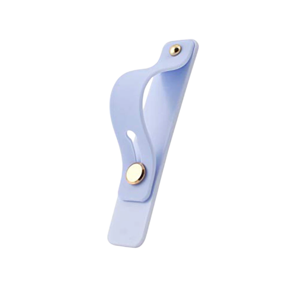 Zelfklevende telefoonhouder met elastische band Universele houder voor de achterkant van de telefoon Comfortabele grip Mobiele accessoires blauw