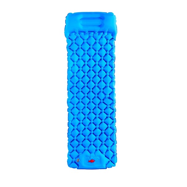 Zelfopblazende matras blauw