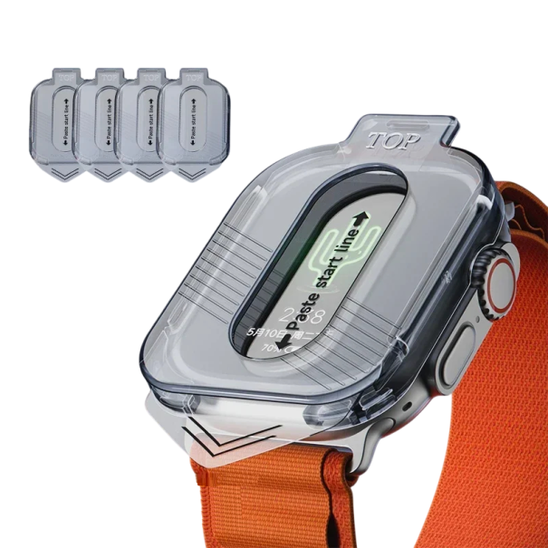 Zestaw 4× szkło hartowane na Apple Watch Ultra 49 mm Ultra cienkie 0,3 mm 9H HD szkło ochronne na wyświetlacz smartwatcha iWatch 1