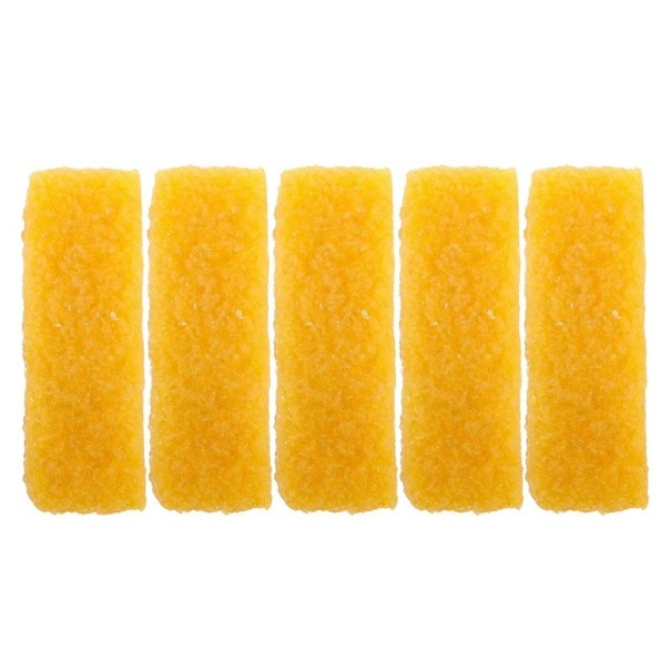 Zestaw 5 gumek do czyszczenia butów zamszowych 6,5 x 2 cm Naturalny żółty skórzany woreczek czyszczący do butów Bund Pielęgnacja obuwia Dekontaminacja Polerowanie 1